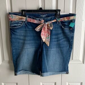 Denim shorts